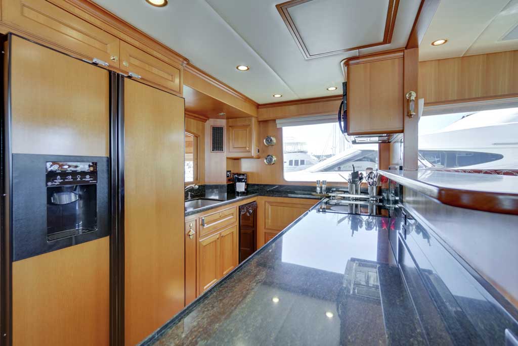 76 offshore motoryacht galley