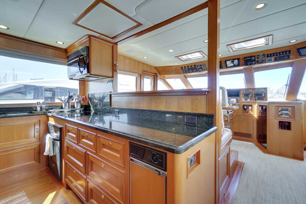 76 offshore motoryacht galley