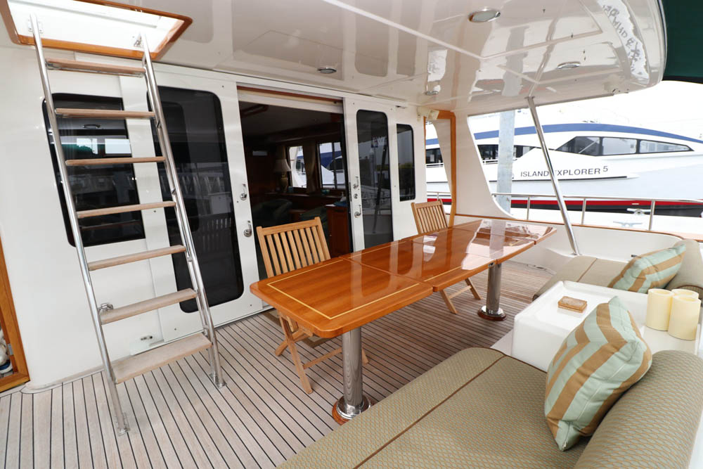 72 Grand Banks Aleutian deck
