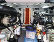 72 Grand Banks Aleutian engine room