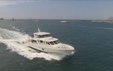 Sea trial in the Taiwan Strait! Make this a part of your yacht building dream….