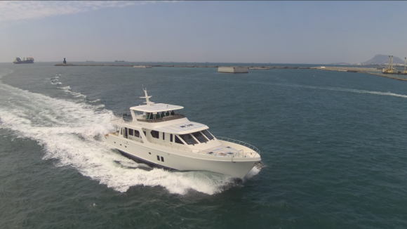 Sea trial in the Taiwan Strait! Make this a part of your yacht building dream….