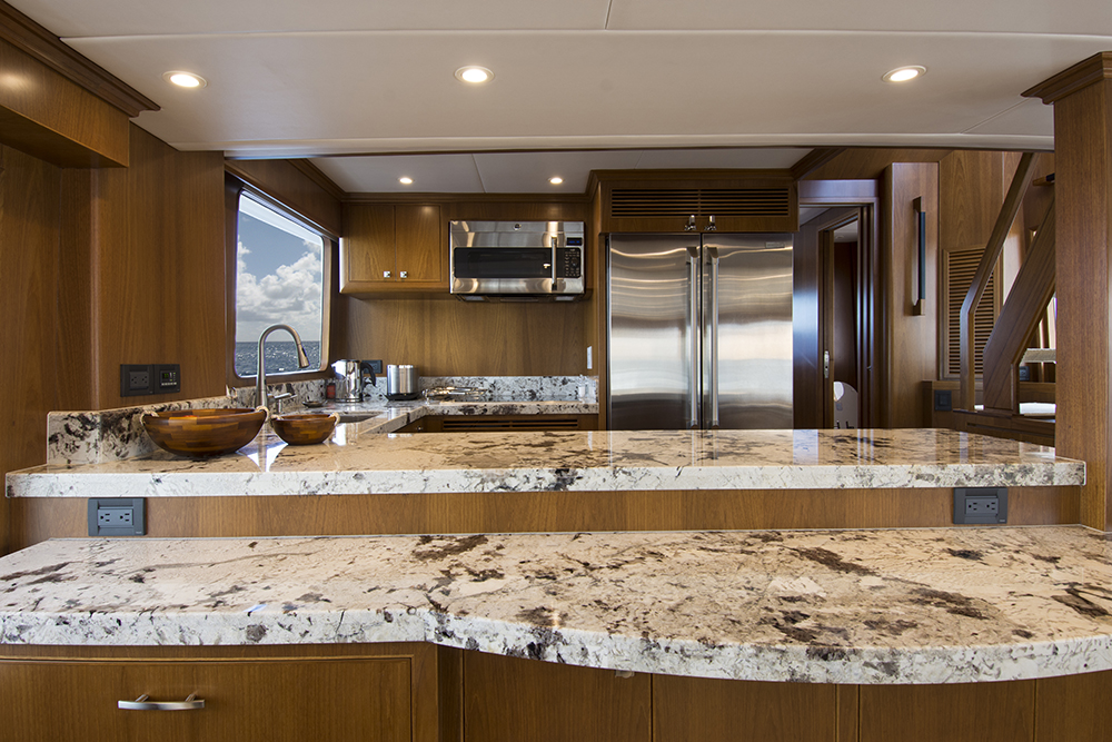80 offshore pilothouse kitchen
