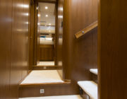 80 offshore pilothouse hallway