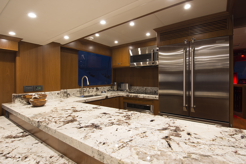 80 offshore pilothouse kitchen