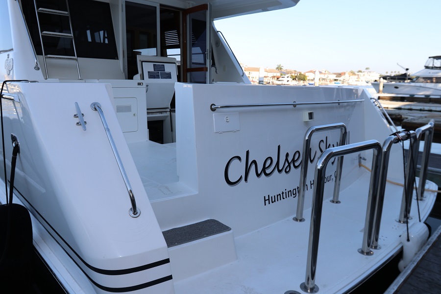 West Bay Sonship 58 Transom