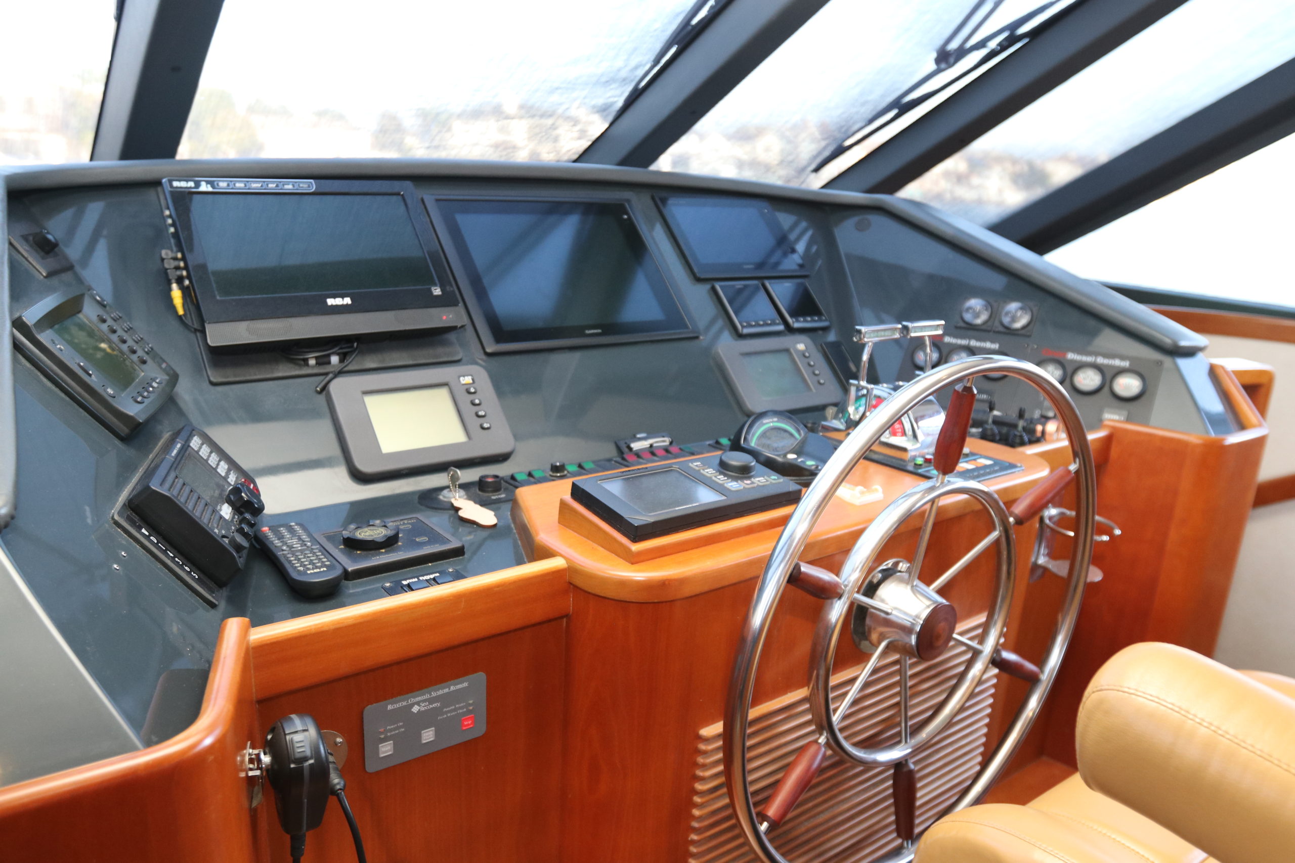 West Bay Sonship 58 Pilothouse Helm Station