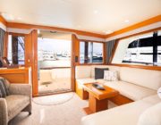 54032 Offshore Pilothouse Salon looking aft